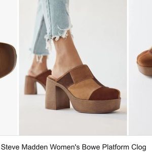 Steve Madden Patchwork Clogs / Women’s size 9